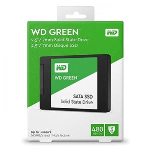 WD Green, WDS480G3G0A, 480GB, 545/465, 3D NAND, 2,5" SATA, SSD
