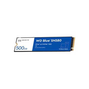 WD Blue SN580, WDS500G3B0E, 500GB, 4000/3600, Gen4, NVMe PCIe M.2, SSD