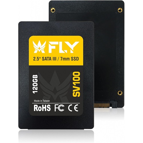 FLY SV100, 120GB, 560-540Mb/s, 2.5" SATA3, 3D NAND, SSD