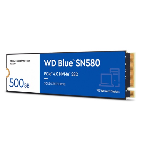 WD Blue SN580, WDS500G3B0E, 500GB, 4000/3600, Gen4, NVMe PCIe M.2, SSD